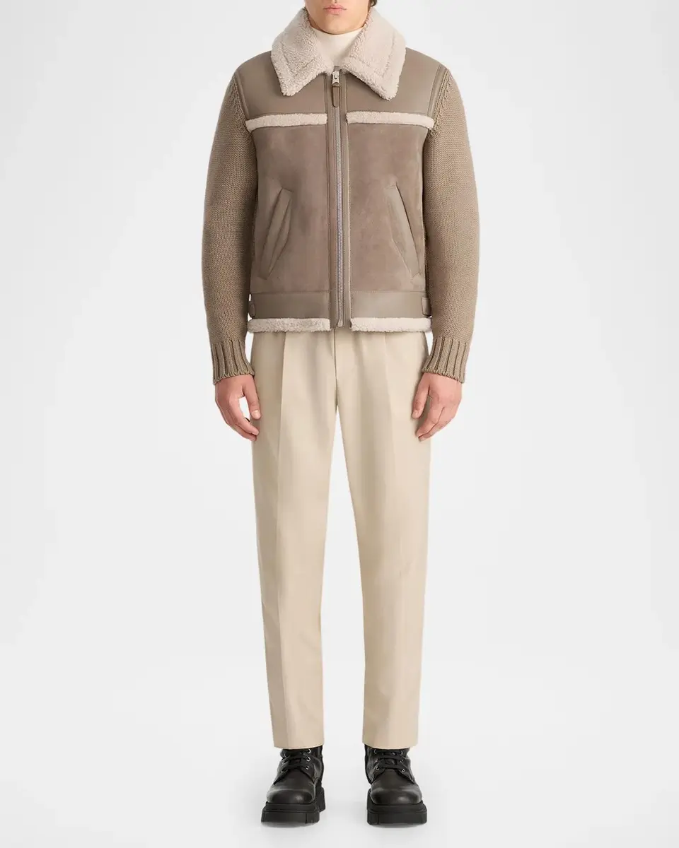 Mackage Men's Torrian Suede Shearling Jacket | Thumbnail 2 Mackage Men's Torrian Suede Shearling Jacket | Thumbnail 2