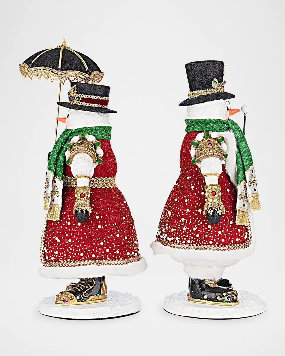 Katherine 's Collection Sir Frosty Banks and Dame Icy Banks Christmas Figures, Set of 2 | Thumbnail 4 Katherine 's Collection Sir Frosty Banks and Dame Icy Banks Christmas Figures, Set of 2 | Thumbnail 4