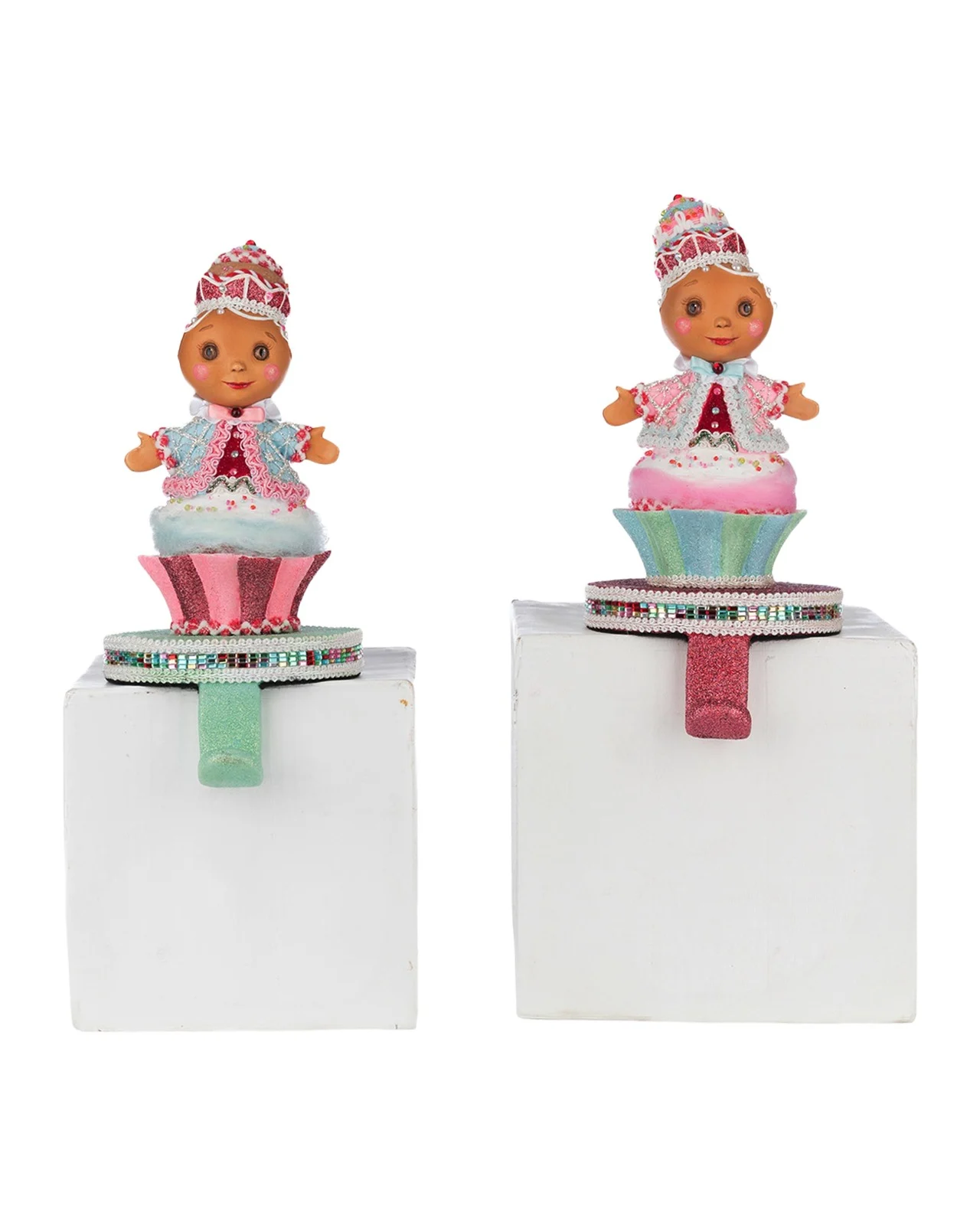 Katherine 's Collection Sweet Delights 2-Piece Gingerbread Stocking Holder Set