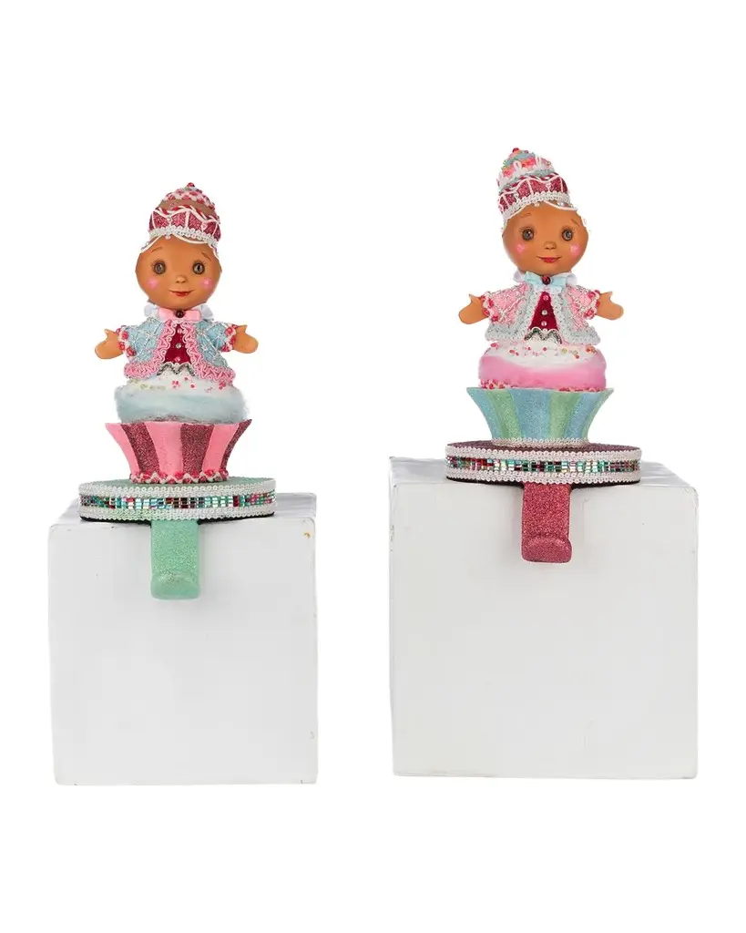 Sweet Delights 2-Piece Gingerbread Stocking Holder Set