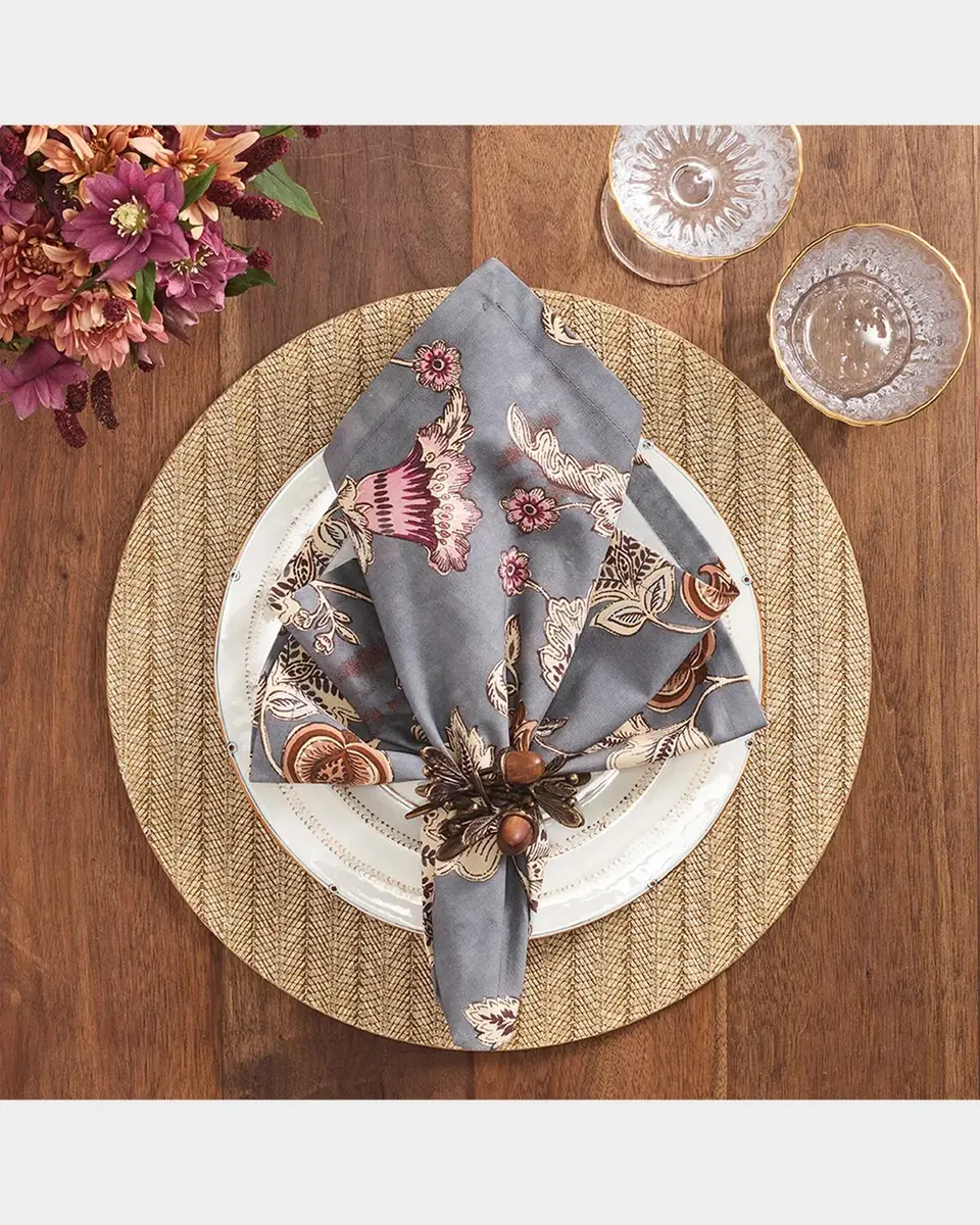 Kim Seybert Paisley Linen Napkin | Thumbnail 3 Kim Seybert Paisley Linen Napkin | Thumbnail 3