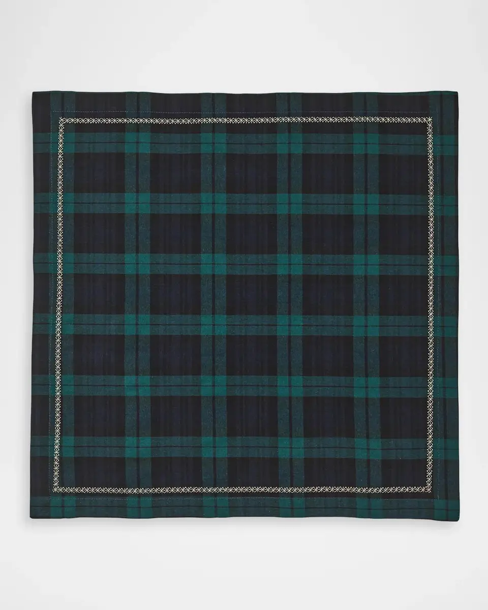 Kim Seybert Check Cotton-Blend Napkin | Thumbnail 2