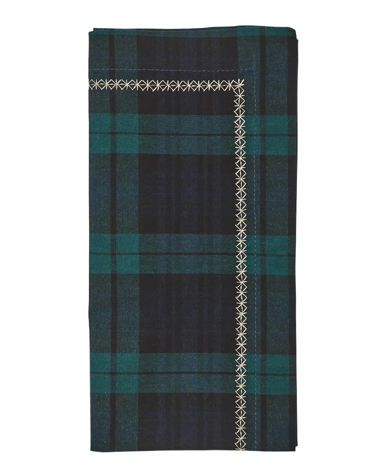 Kim Seybert Check Cotton-Blend Napkin