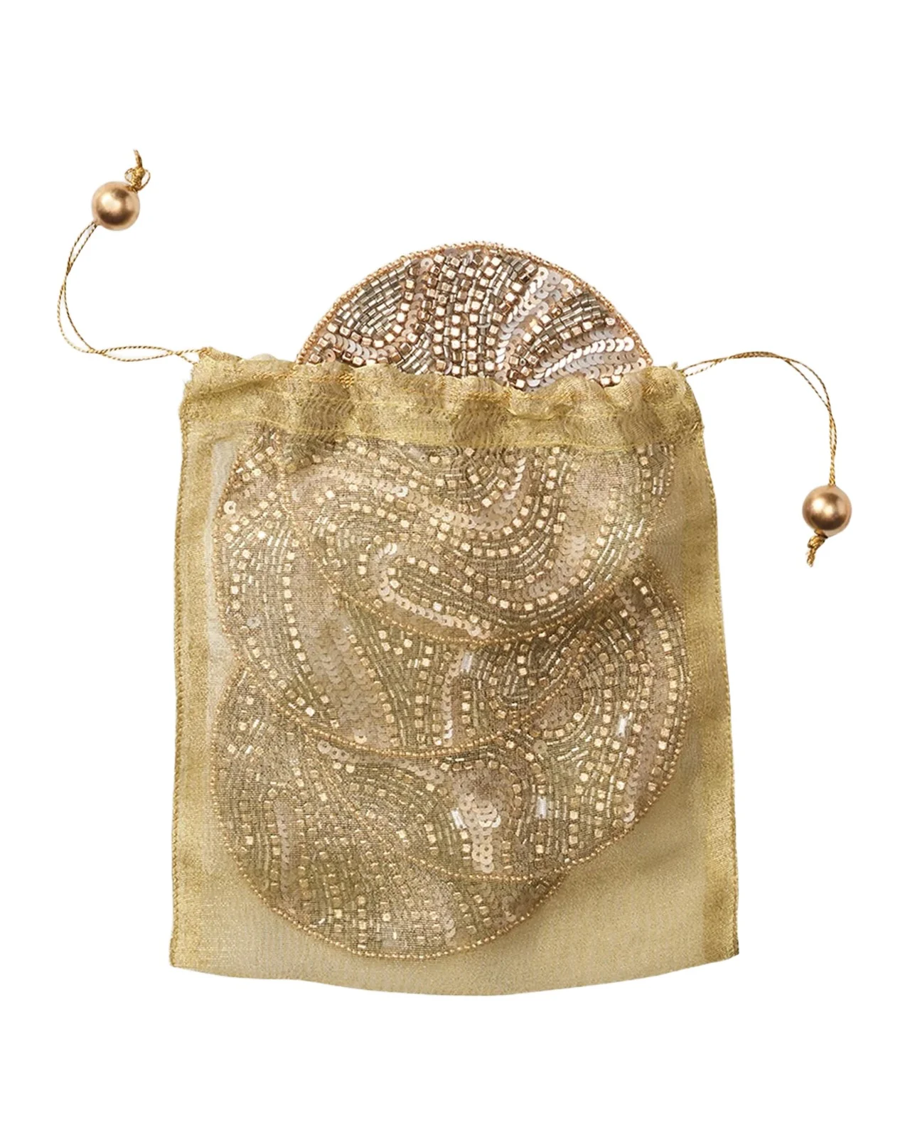 Kim Seybert Luster Beaded Coasters, Set of 4