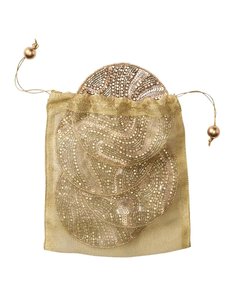Kim Seybert Luster Beaded Coasters, Set of 4