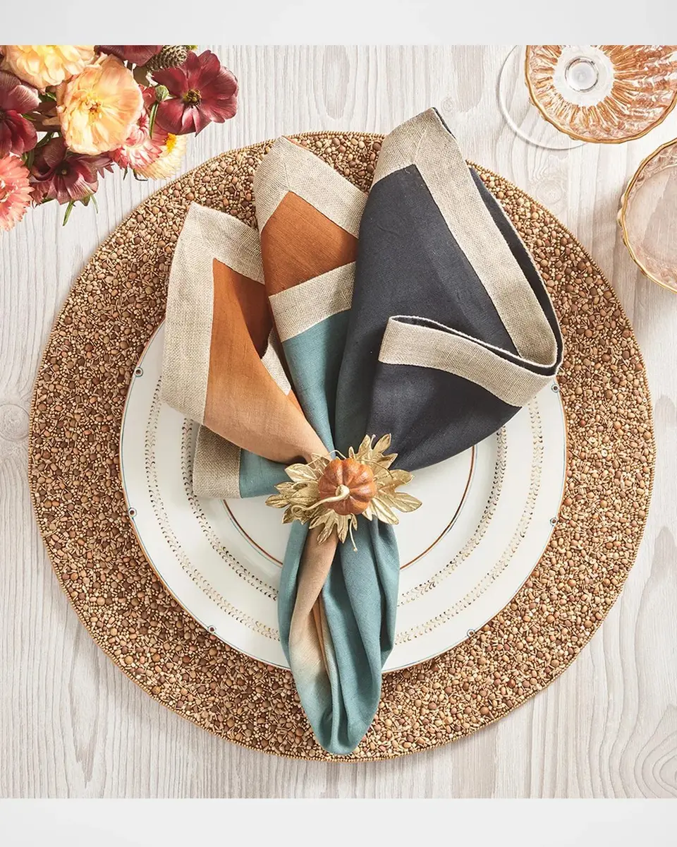 Kim Seybert Gilded Gourd Napkin Ring | Thumbnail 3