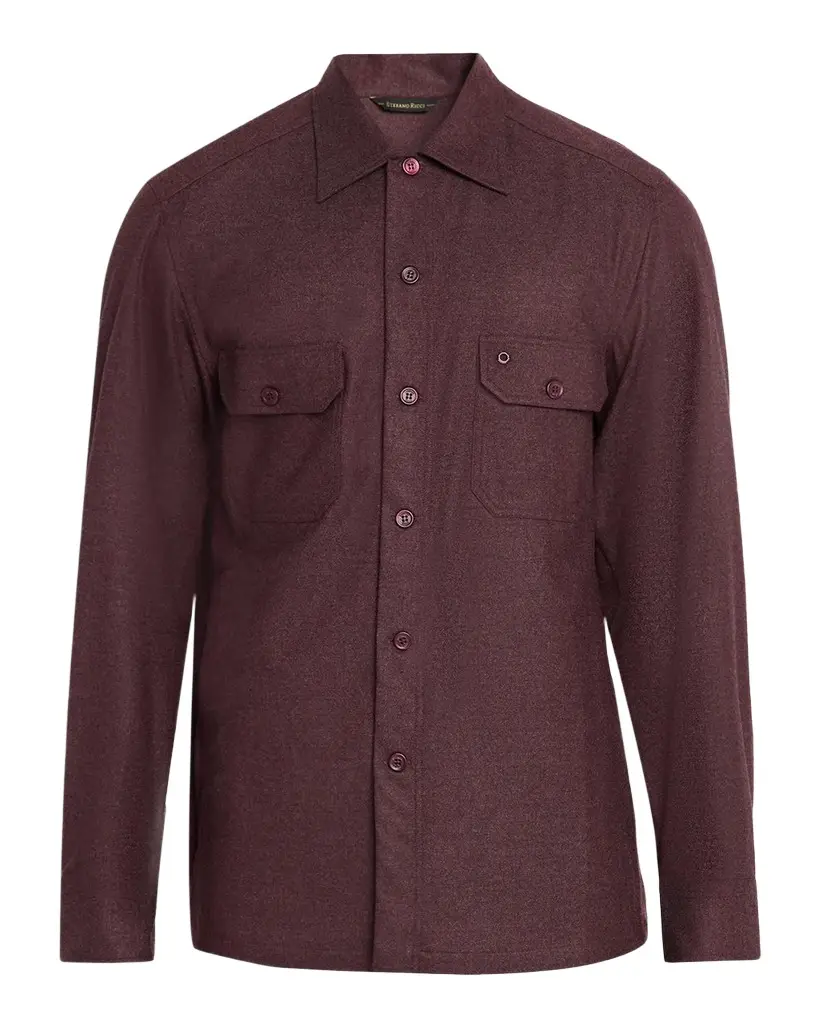 Stefano Ricci Men's Cashmere Flannel Overshirt