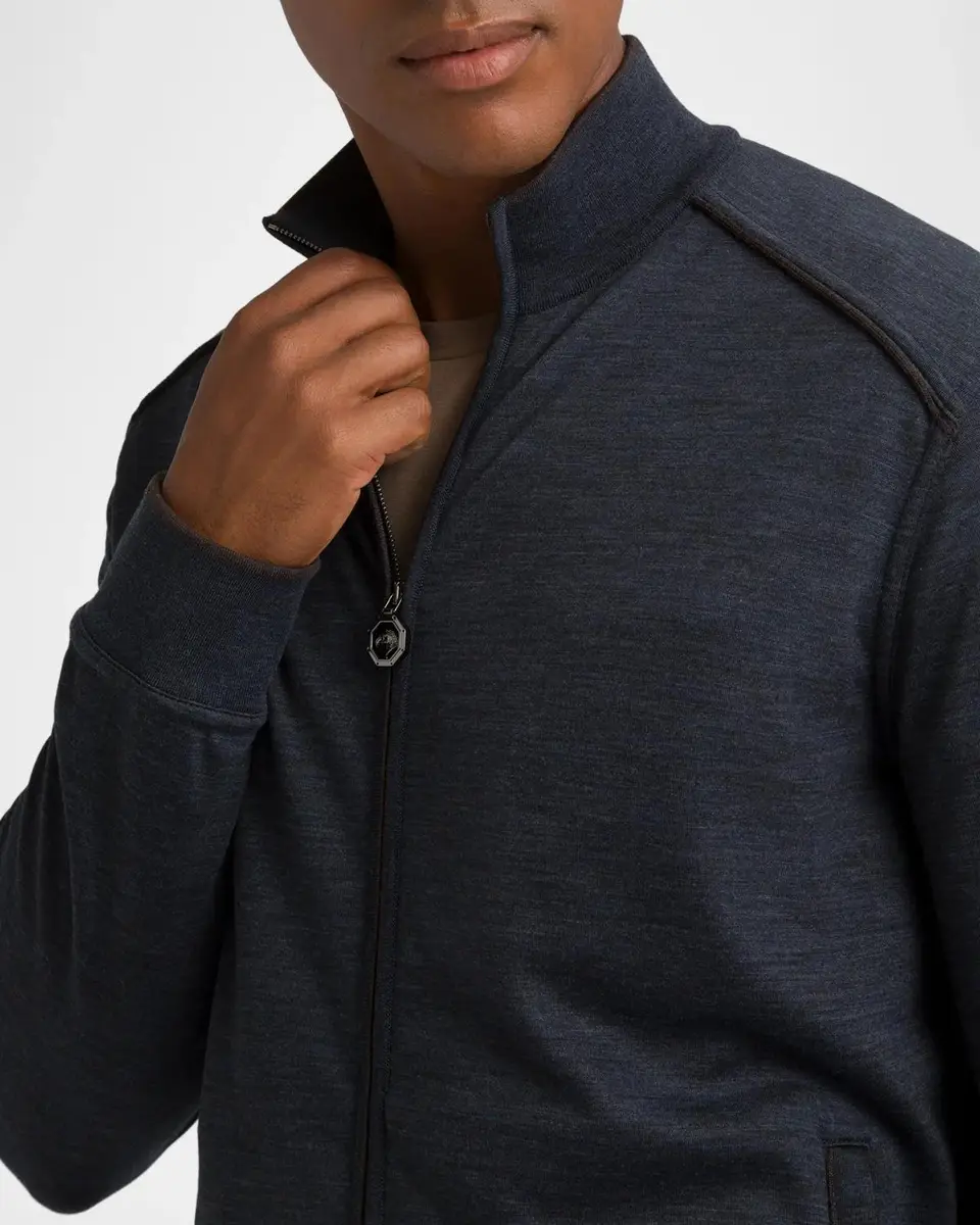Stefano Ricci Men's Wool-Blend Jogging Blouson Jacket | Thumbnail 5 Stefano Ricci Men's Wool-Blend Jogging Blouson Jacket | Thumbnail 5