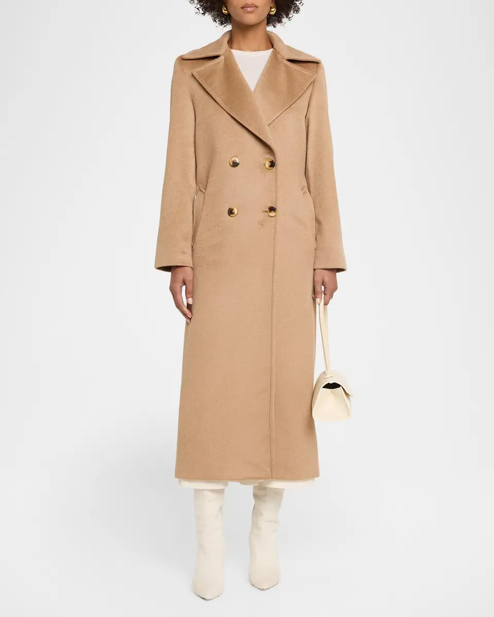 Sofia Cashmere Marceau Baby Camel Hair Trench Coat | Thumbnail 2 Sofia Cashmere Marceau Baby Camel Hair Trench Coat | Thumbnail 2