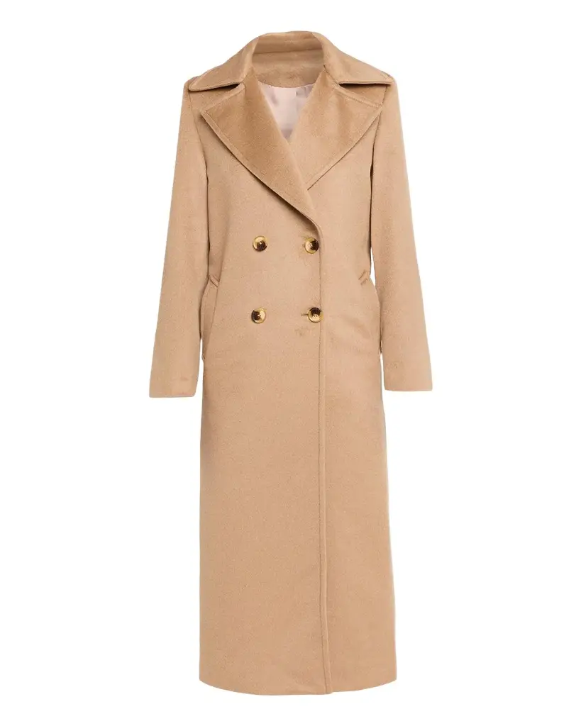 Sofia Cashmere Marceau Baby Camel Hair Trench Coat