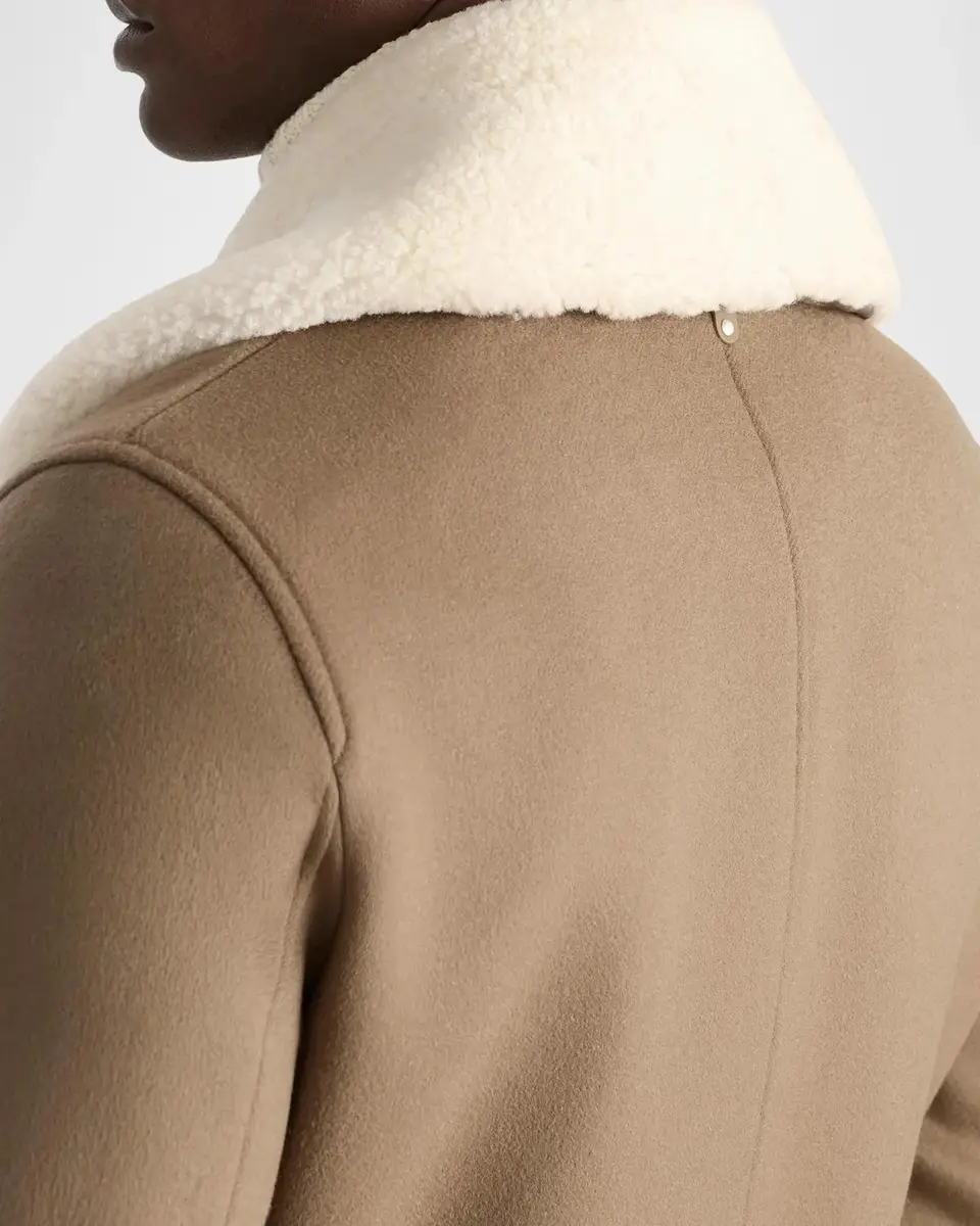 Mackage Men's Cole Wool Double-Breasted Jacket with Shearling Collar | Thumbnail 5 Mackage Men's Cole Wool Double-Breasted Jacket with Shearling Collar | Thumbnail 5