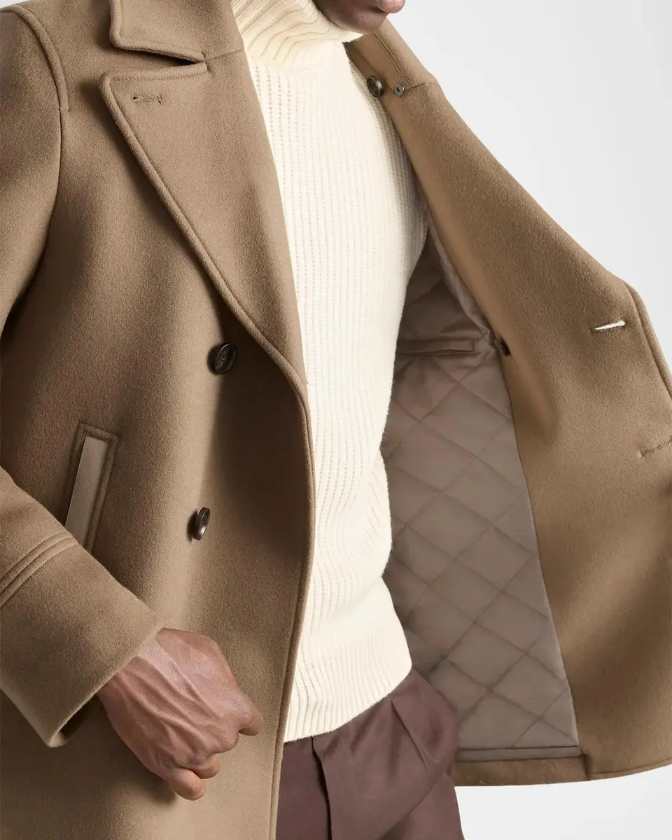 Mackage Men's Cole Wool Double-Breasted Jacket with Shearling Collar | Thumbnail 9 Mackage Men's Cole Wool Double-Breasted Jacket with Shearling Collar | Thumbnail 9