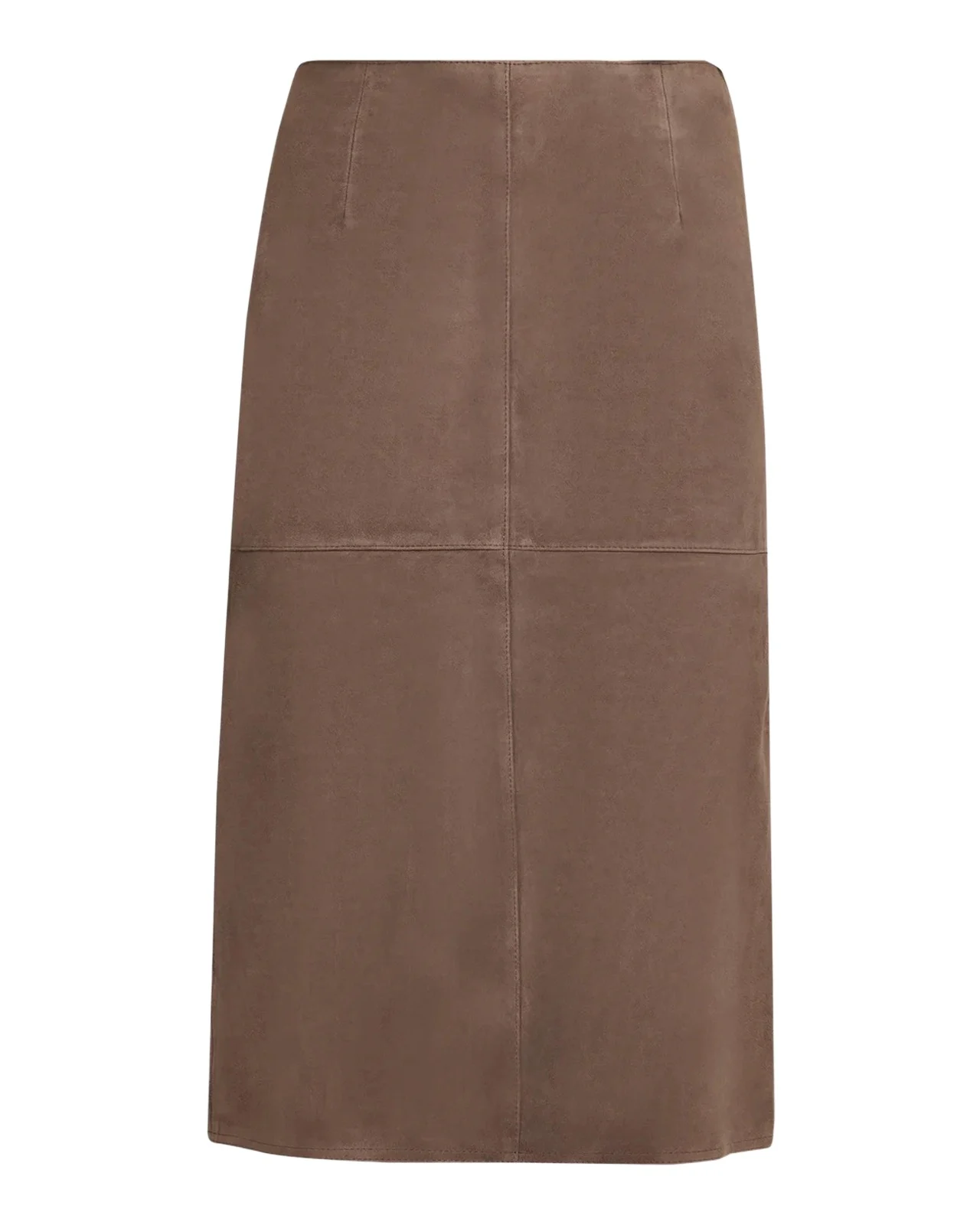 Straight Suede Midi Skirt Straight Suede Midi Skirt