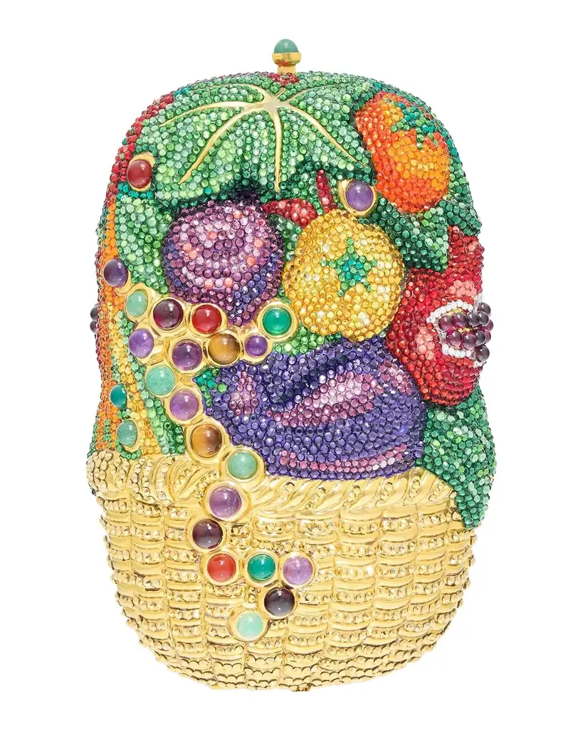 Vegetable Basket Crystal Clutch Bag