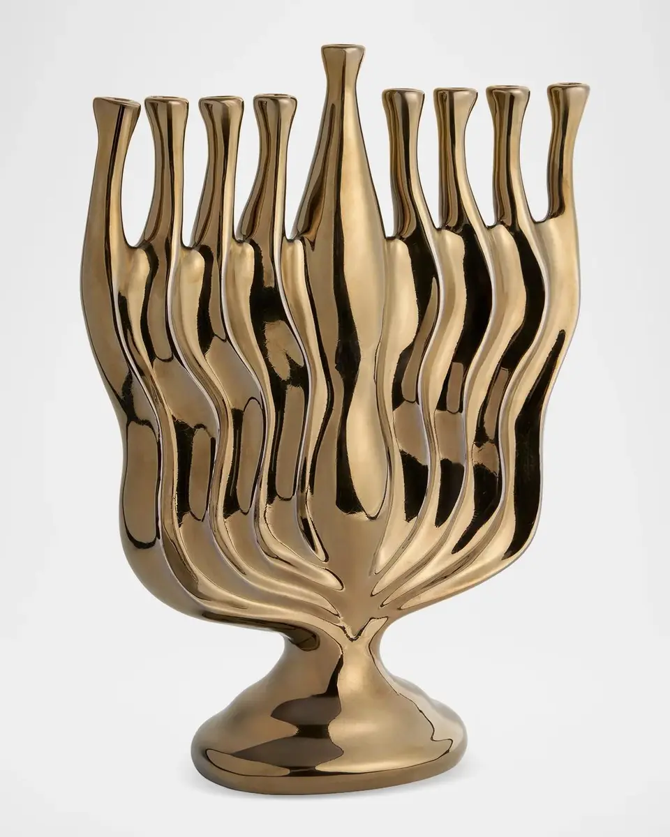 L'Objet Timna Goldtone Menorah | Thumbnail 2 L'Objet Timna Goldtone Menorah | Thumbnail 2