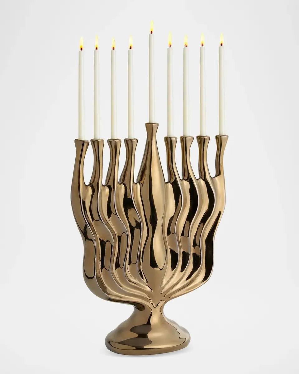L'Objet Timna Goldtone Menorah | Thumbnail 4 L'Objet Timna Goldtone Menorah | Thumbnail 4
