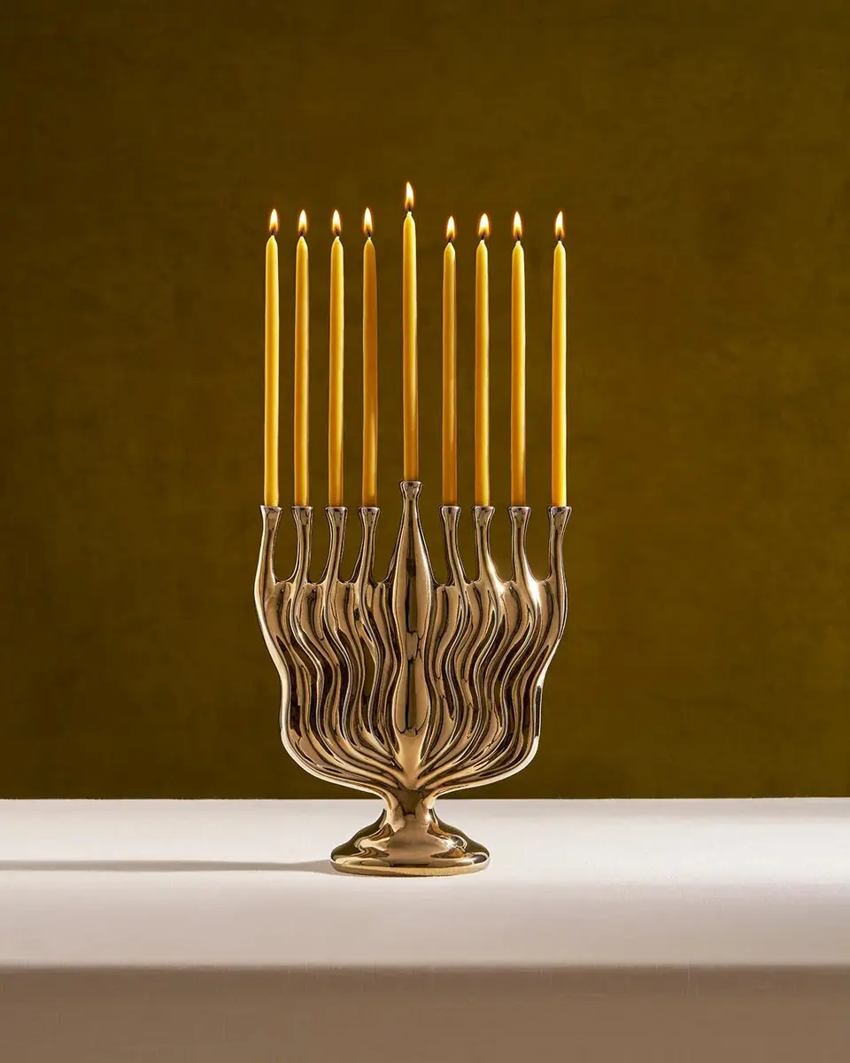 L'Objet Timna Goldtone Menorah | Thumbnail 5 L'Objet Timna Goldtone Menorah | Thumbnail 5