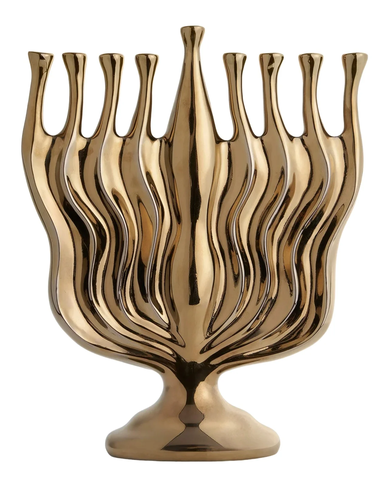 L'Objet Timna Goldtone Menorah