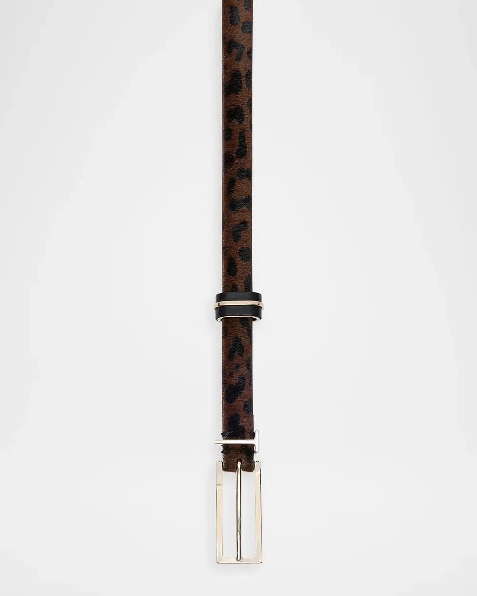 Tom Ford Leopard-Print Calf Hair Belt | Thumbnail 2