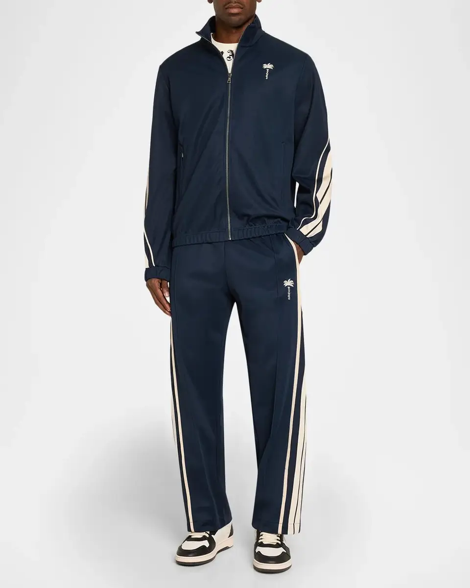 Palm Angels Men's Palm Tree Striped Track Jacket | Thumbnail 2