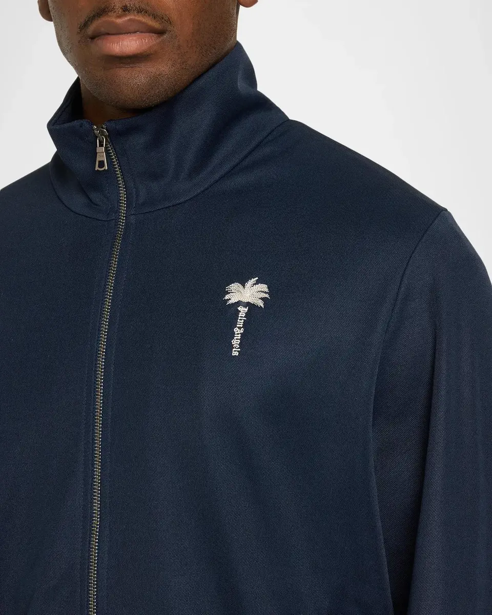 Palm Angels Men's Palm Tree Striped Track Jacket | Thumbnail 5