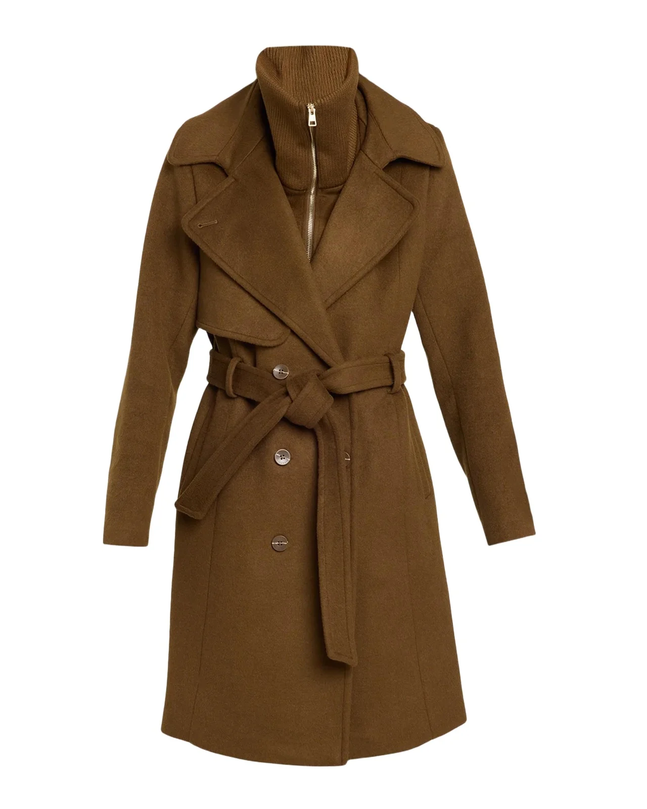 Fabianne-C Semi-Fitted Classic Wool Coat Fabianne-C Semi-Fitted Classic Wool Coat