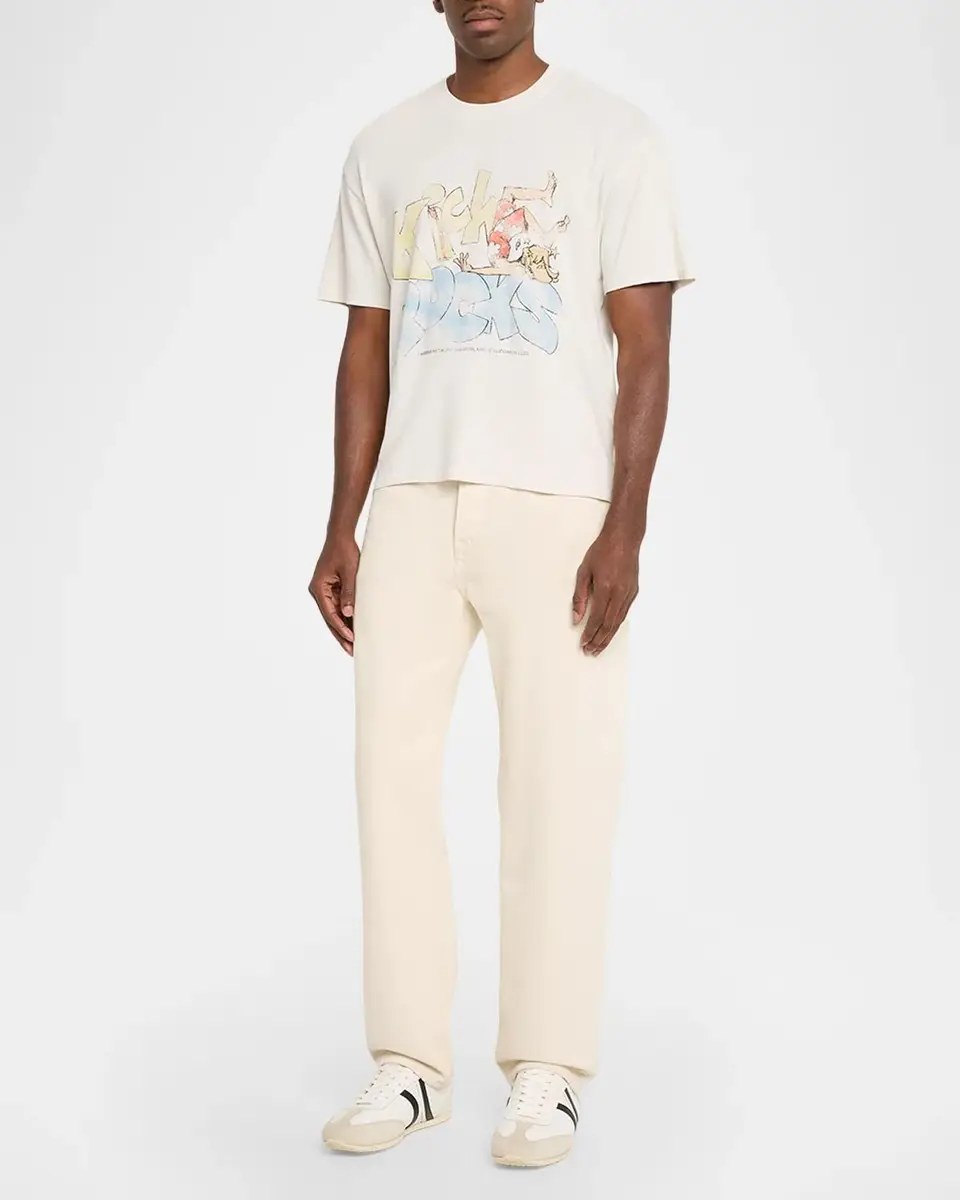 Nahmias Men's Kick Rocks Boxy Cotton T-Shirt | Thumbnail 2