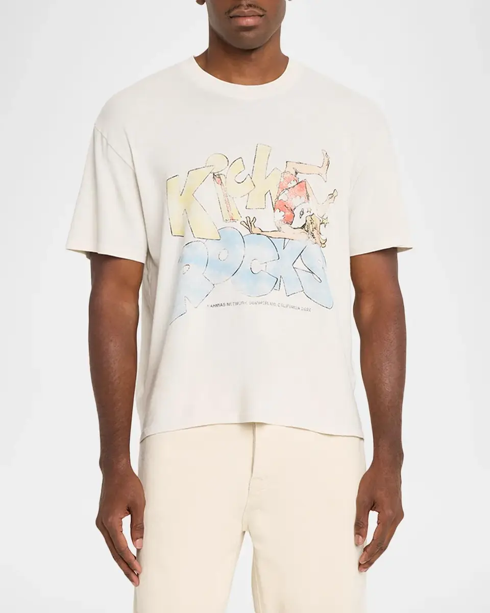 Nahmias Men's Kick Rocks Boxy Cotton T-Shirt | Thumbnail 4