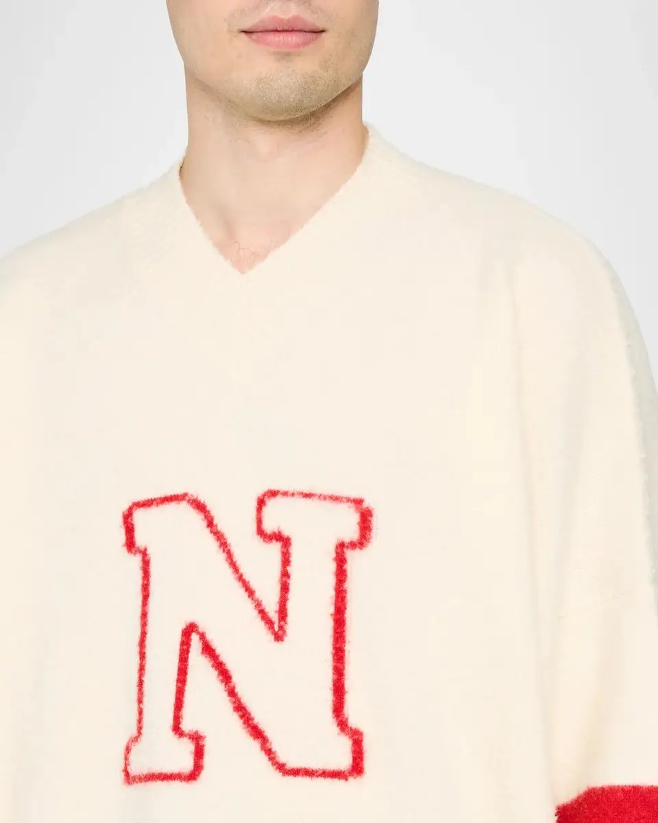 Nahmias Men's Collegiate Wool Sweater | Thumbnail 5 Nahmias Men's Collegiate Wool Sweater | Thumbnail 5