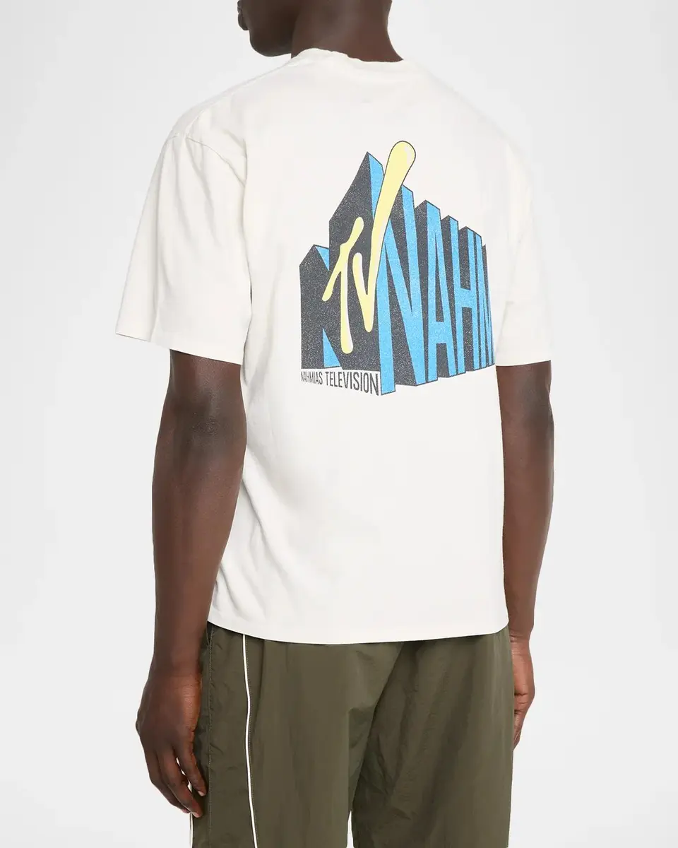 Nahmias Men's Retro Graphic Crewneck T-Shirt | Thumbnail 3