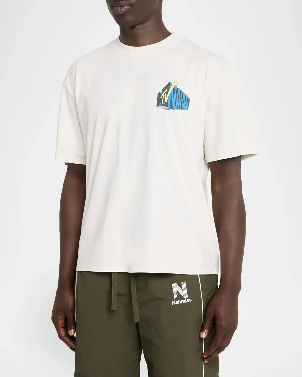 Nahmias Men's Retro Graphic Crewneck T-Shirt | Thumbnail 4