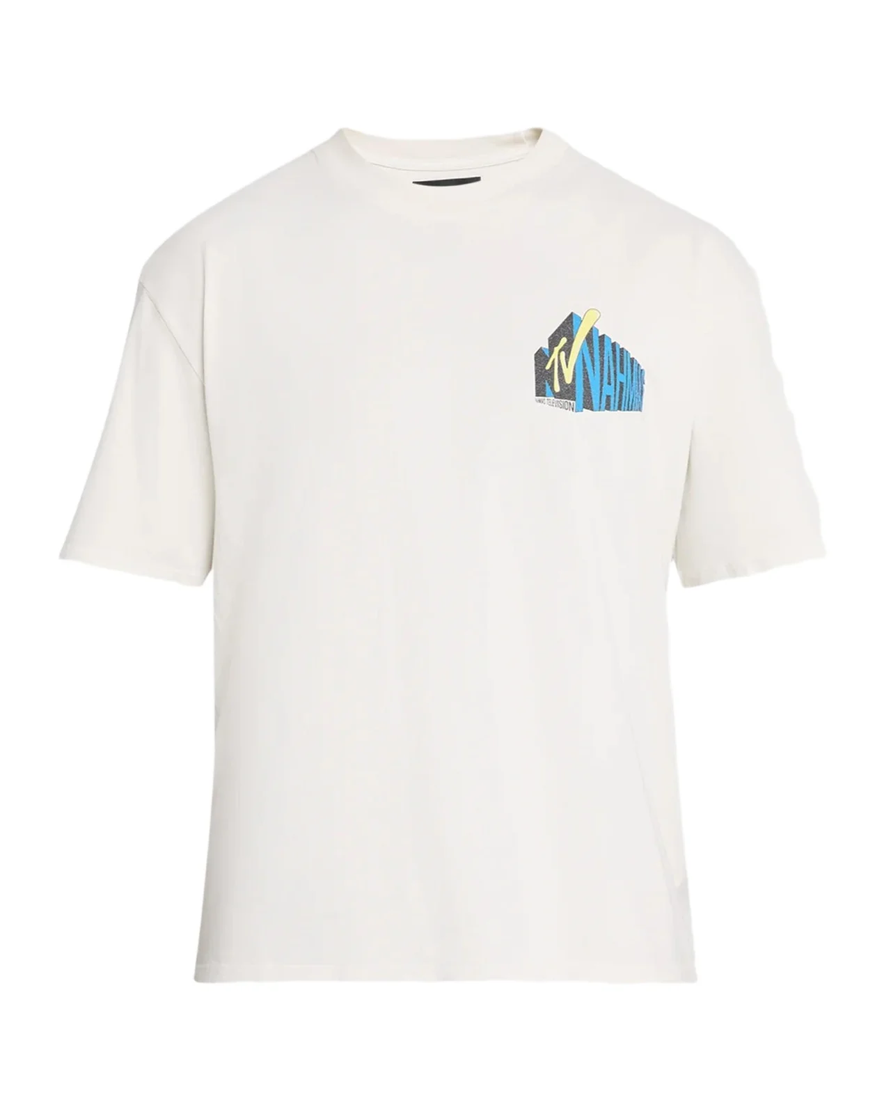 Nahmias Men's Retro Graphic Crewneck T-Shirt