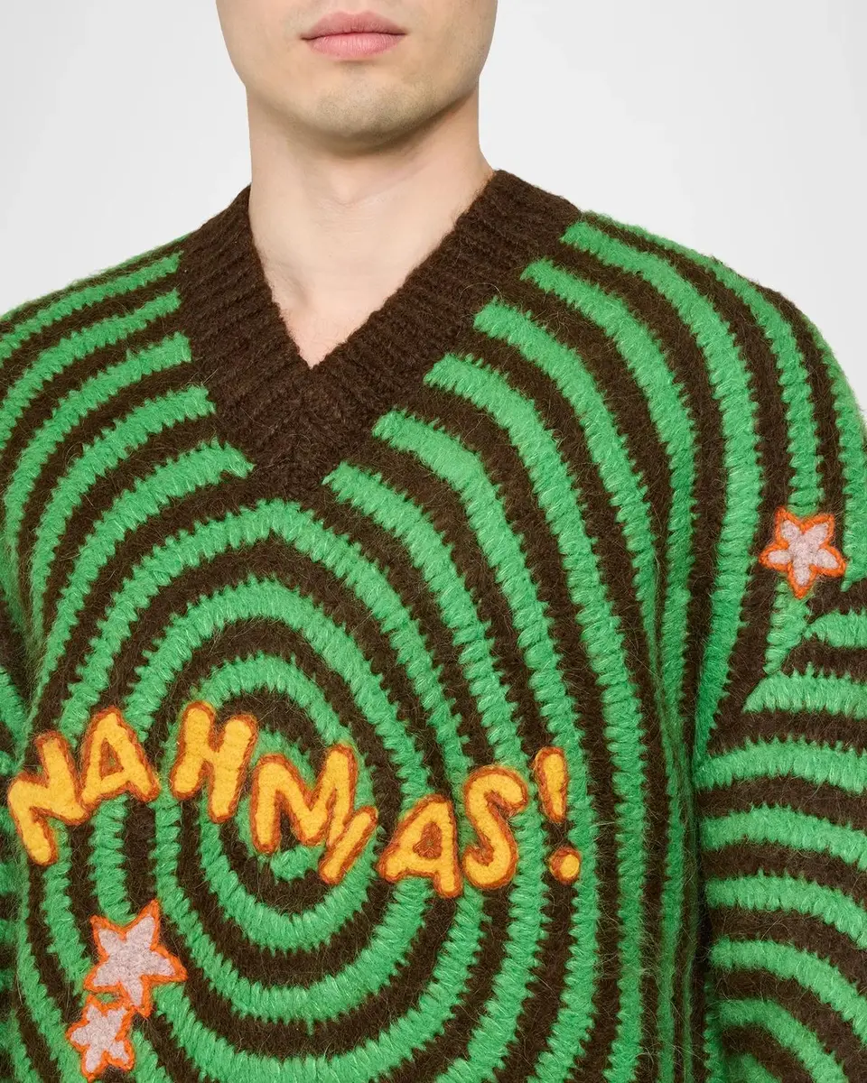 Nahmias Men's Wipeout Logo Wool Knit Sweater | Thumbnail 5