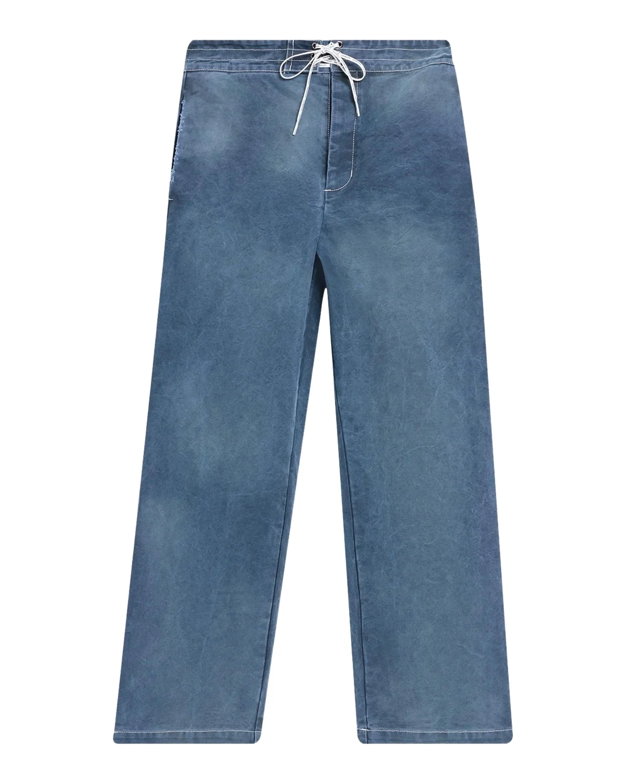 Sun-Faded Cotton Straight-Leg Trousers Sun-Faded Cotton Straight-Leg Trousers