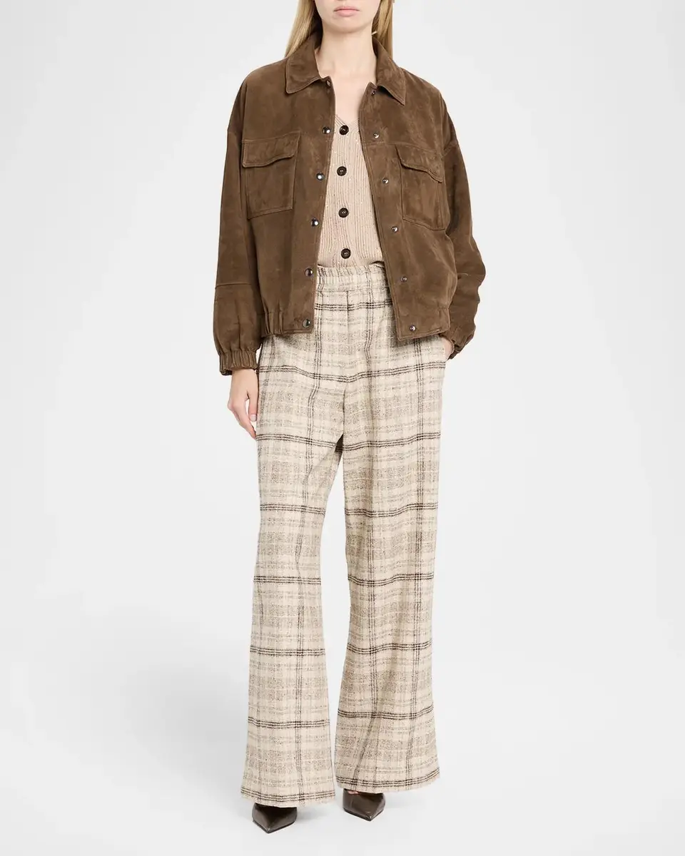 Brunello Cucinelli Couture Suede Collared Jacket | Thumbnail 2 Brunello Cucinelli Couture Suede Collared Jacket | Thumbnail 2