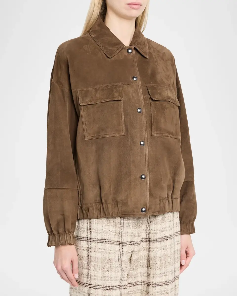 Brunello Cucinelli Couture Suede Collared Jacket | Thumbnail 4 Brunello Cucinelli Couture Suede Collared Jacket | Thumbnail 4