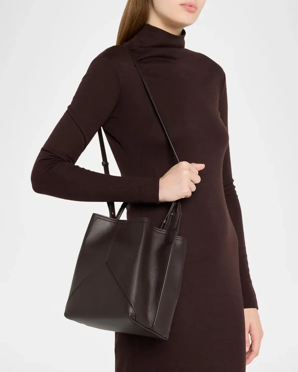Victoria Beckham V-Stitch Leather Bucket Bag | Thumbnail 2 Victoria Beckham V-Stitch Leather Bucket Bag | Thumbnail 2