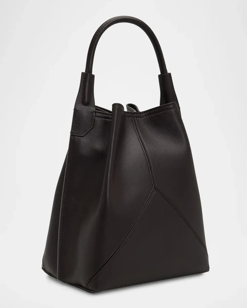 Victoria Beckham V-Stitch Leather Bucket Bag | Thumbnail 3 Victoria Beckham V-Stitch Leather Bucket Bag | Thumbnail 3
