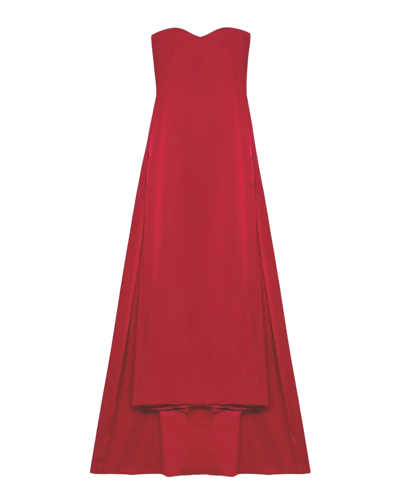 Simkhai Dinah Satin Column Cape Gown