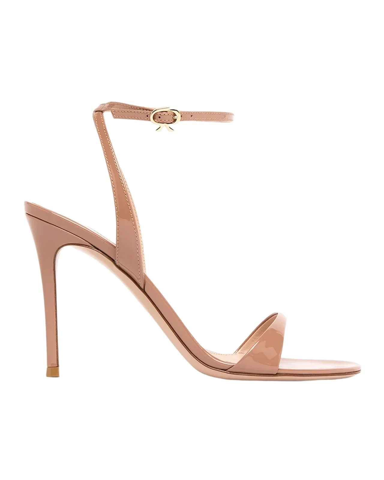 Gianvito Rossi 95mm Patent Leather Ankle-Strap Sandals