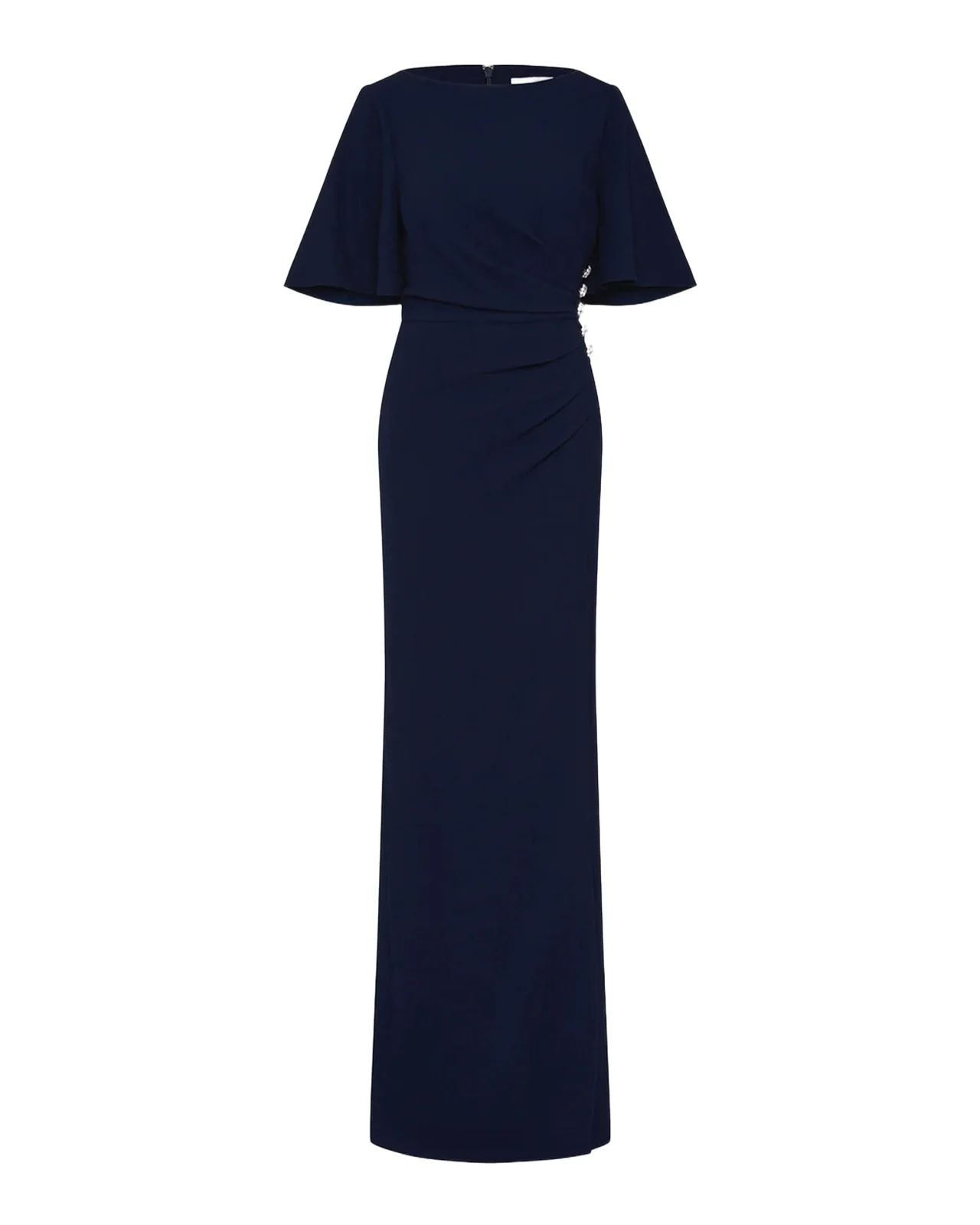Gimlet Pleated Crepe Column Gown Gimlet Pleated Crepe Column Gown