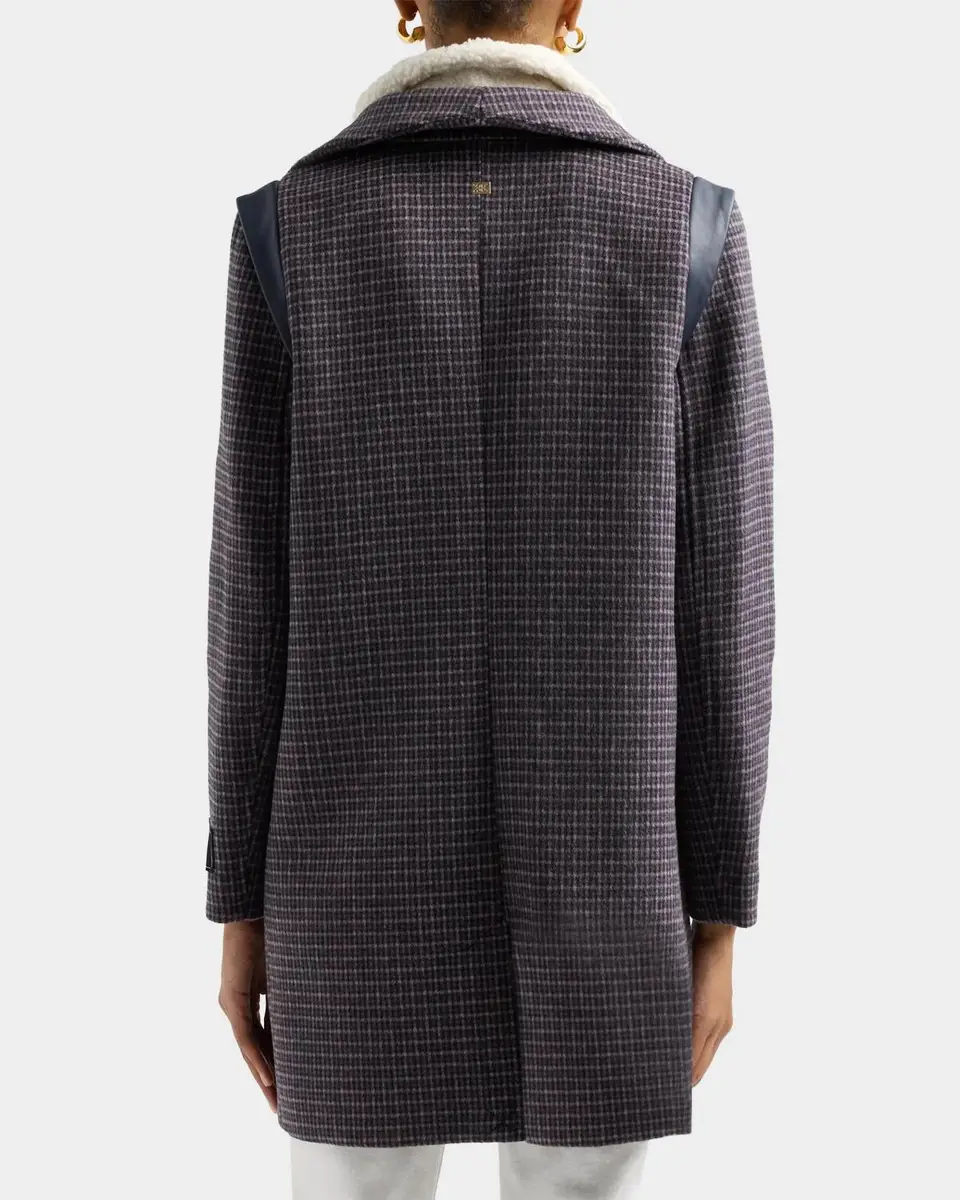 Soia & Kyo Kiana-MC Mini-Check Wool Moto Coat | Thumbnail 4 Soia & Kyo Kiana-MC Mini-Check Wool Moto Coat | Thumbnail 4