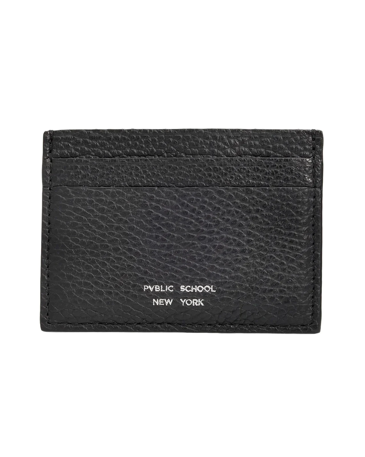 PUBLIC SCHOOL NEW YORK Men's Pebbled Leather Card Case