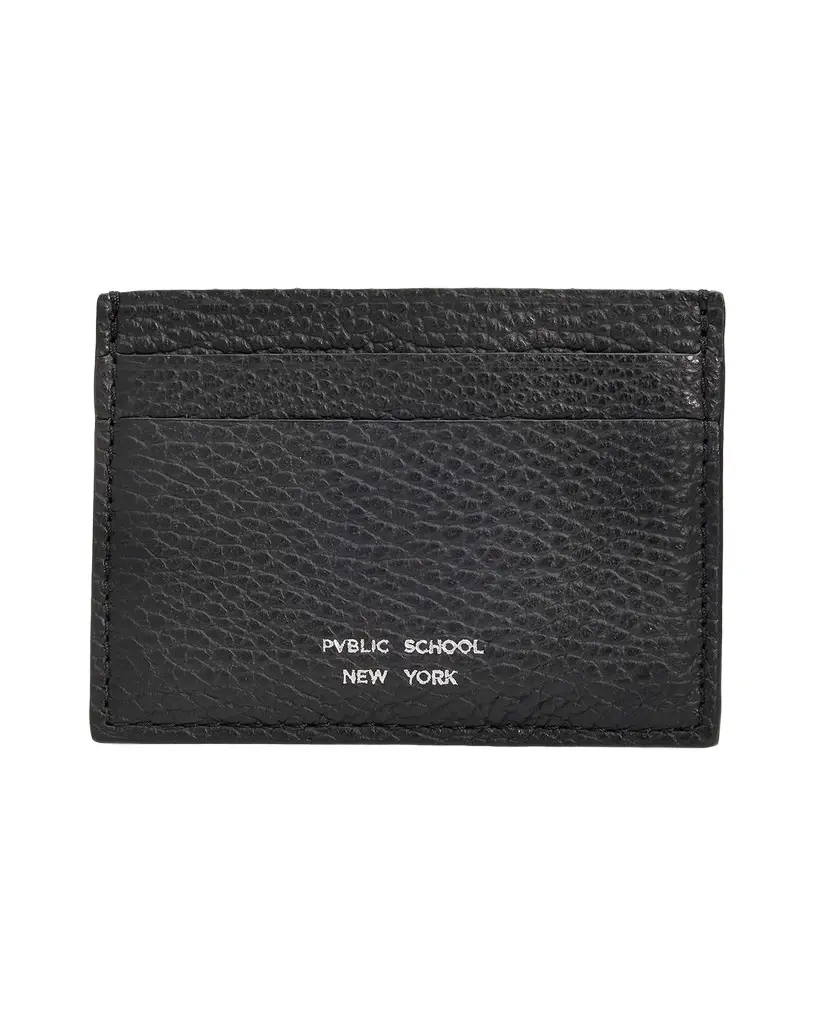 PUBLIC SCHOOL NEW YORK Men's Pebbled Leather Card Case