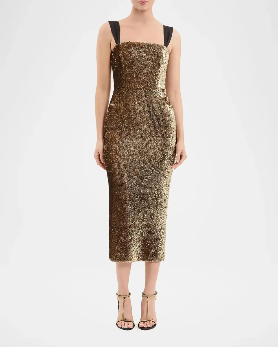 Rebecca Vallance Cambridge Bodycon Sequin Midi Dress | Thumbnail 2