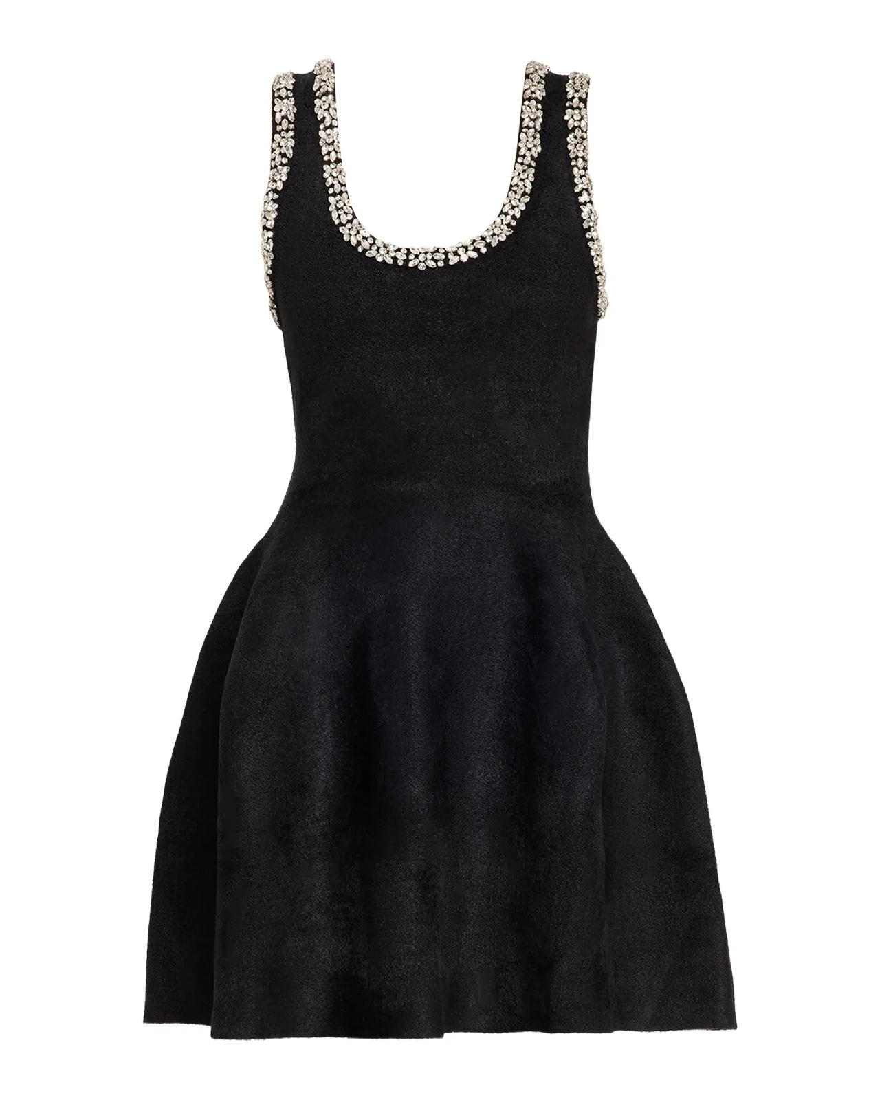 Leona Crystal-Trim Mini Dress Leona Crystal-Trim Mini Dress