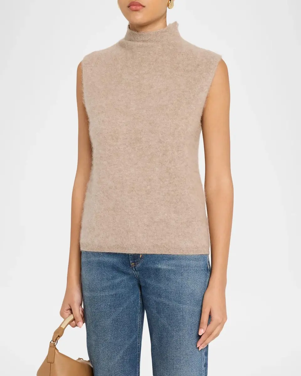 MAJESTIC FILATURES Sleeveless Wool-Cashmere Sweater | Thumbnail 4 MAJESTIC FILATURES Sleeveless Wool-Cashmere Sweater | Thumbnail 4