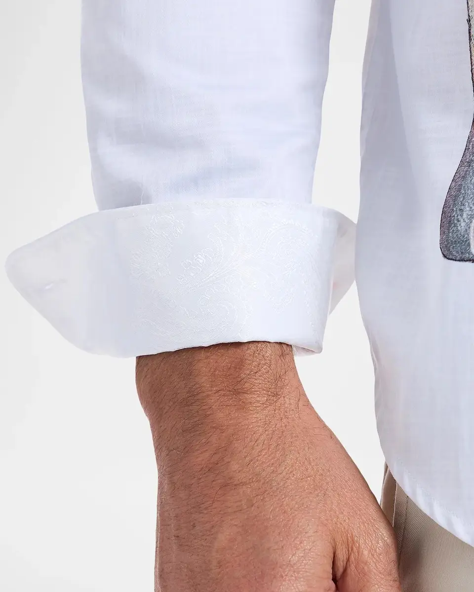 Robert Graham Men's Legacy Reserve Wine Dégradé Shirt | Thumbnail 5