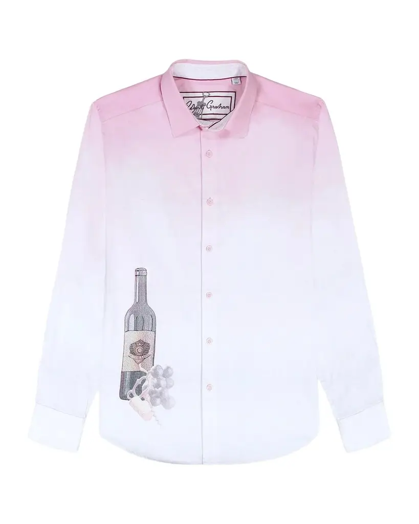 Robert Graham Men's Legacy Reserve Wine Dégradé Shirt