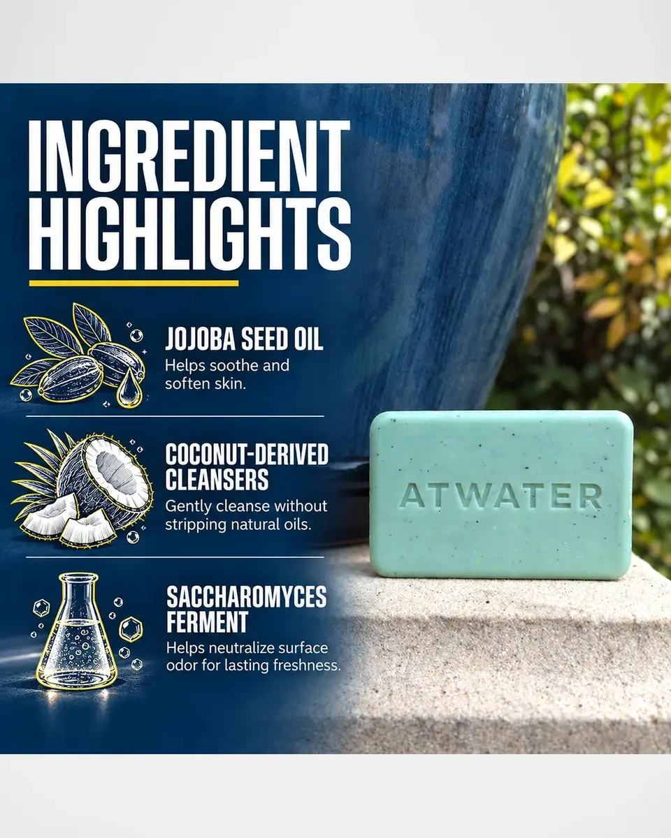 Atwater Clean Impact Body Scrub & Cleansing Bar | Thumbnail 3 Atwater Clean Impact Body Scrub & Cleansing Bar | Thumbnail 3
